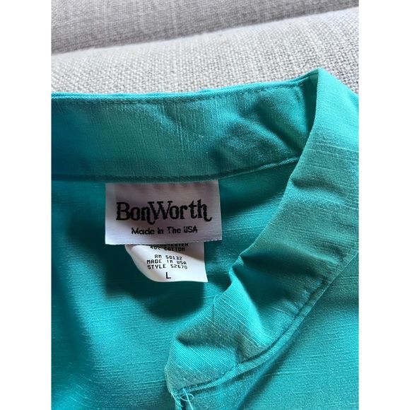 Vintage Teal Color BonWorth NWT Bonber Style Jacket XL - Picture 5 of 14